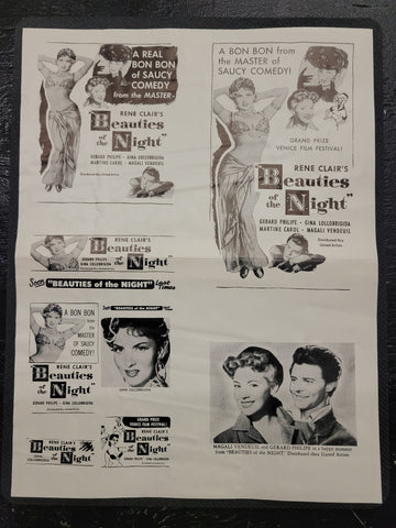 "Beauties Of The Night" Original Movie Ad Clip Art Print