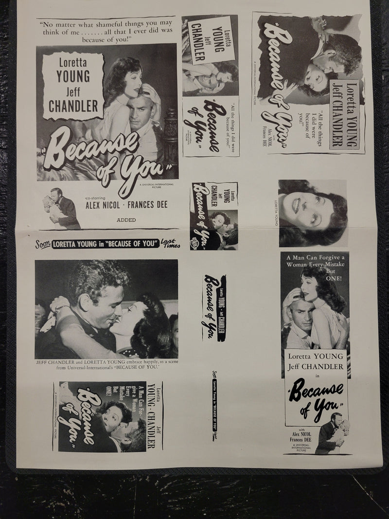 "Because Of You" Original Movie Ad Clip Art Print