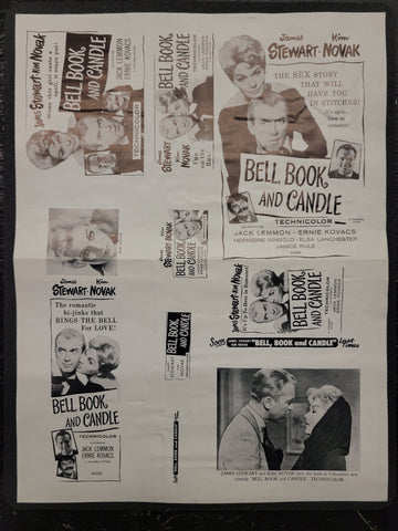 "Bell, Book, And Candle" Original Movie Ad Mat Mold and Ad Clip Art Print
