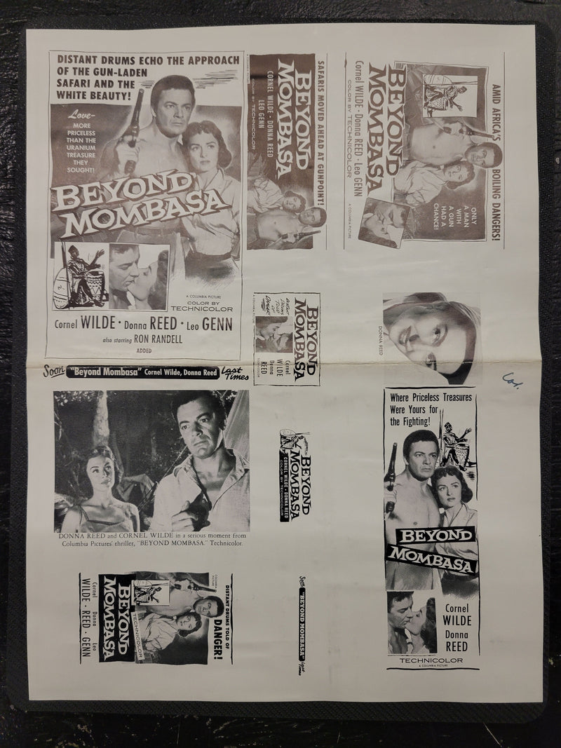 "Beyond Mombasa" Original Movie Ad Clip Art Print
