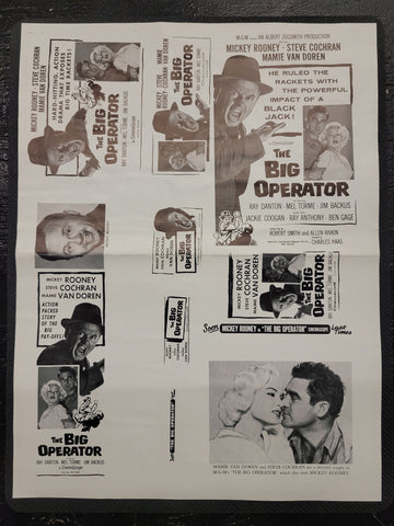 "The Big Operator" Original Movie Ad Clip Art Print