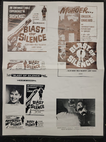 "Blast Of Silence" Original Movie Ad Mat Mold and Ad Clip Art Print