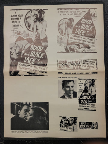 "Blood And Black Lace" Original Movie Ad Clip Art Print