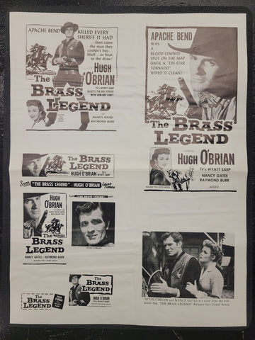 "The Brass Legend" Original Movie Ad Mat Mold and Ad Clip Art Print