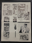 "The Brave Bulls" Original Movie Ad Clip Art Print