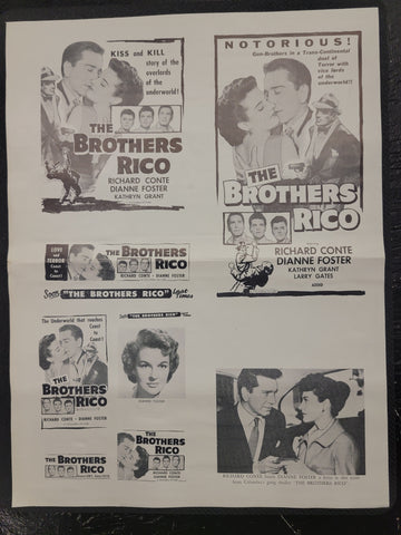 "The Brothers Rico" Original Movie Ad Clip Art Print