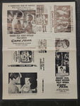 "Cape Fear" Original Movie Ad Mat Mold and Ad Clip Art Print