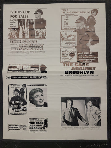 "The Case Against Brooklyn" Original Movie Ad Clip Art Print