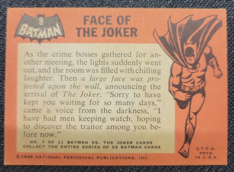 1966 Batman Cards - Face Of The Joker #9