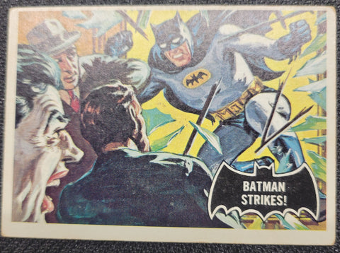 1966 Batman Cards - #12 Batman Strikes! (1)