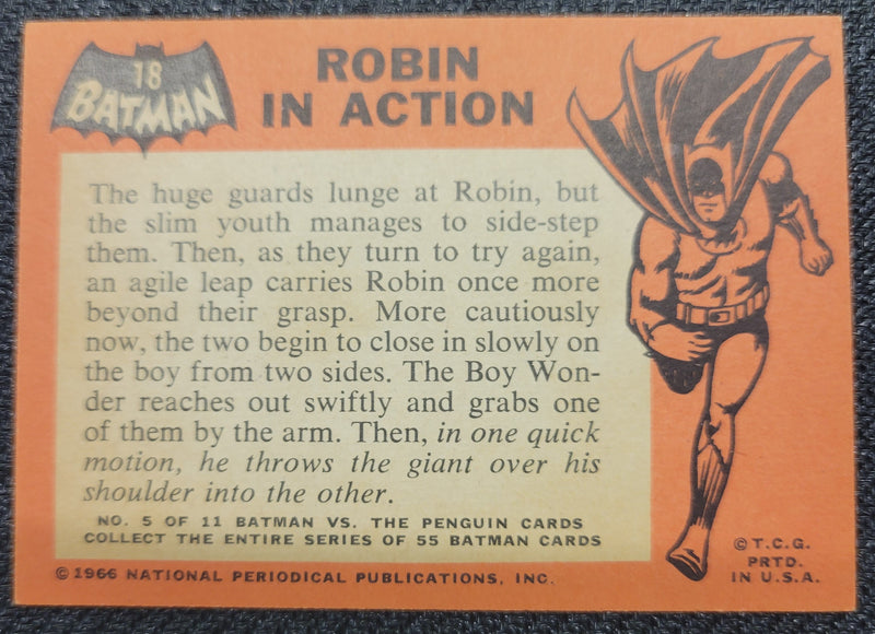 1966 Batman Cards - #18 Robin In Action (1)