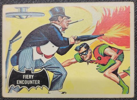 1966 Batman Cards - #19 Fiery Encounter