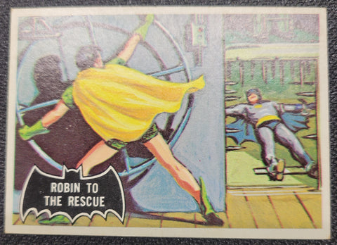 1966 Batman Cards - #20 Robin To The Rescue