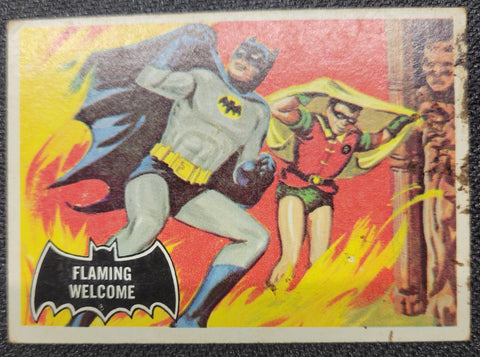 1966 Batman Cards - #51 Flaming Encounter