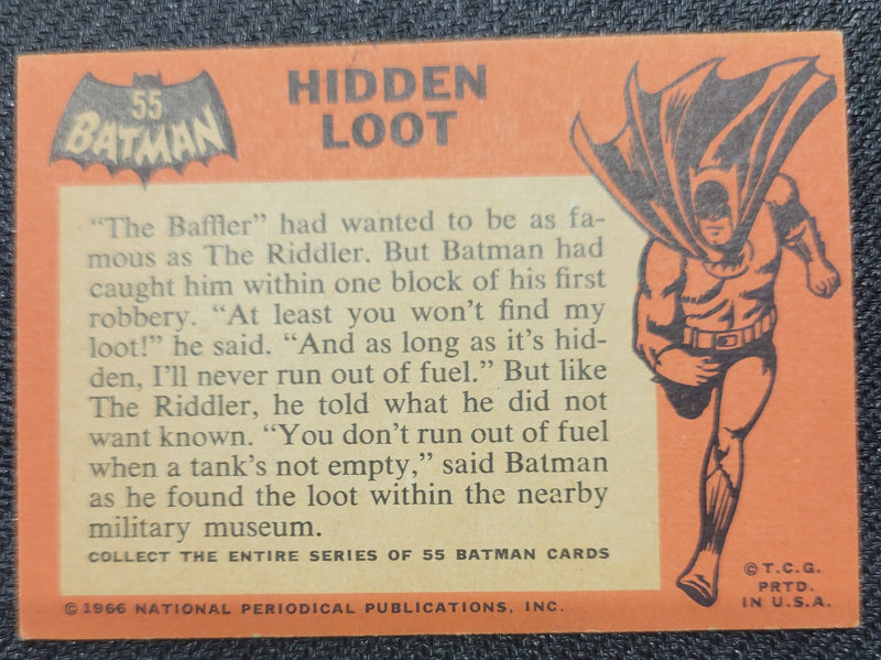 1966 Batman Cards - #55 HIdden Loot (2)