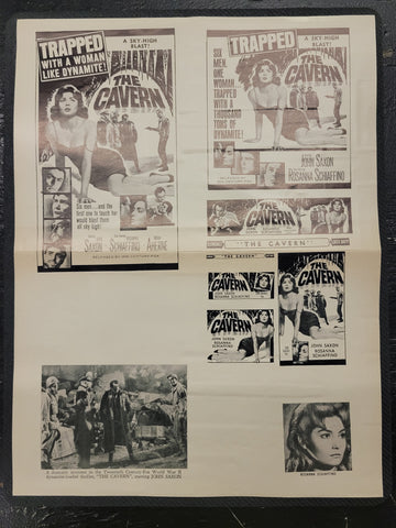"The Cavern" Original Movie Ad Mat Mold and Ad Clip Art Print