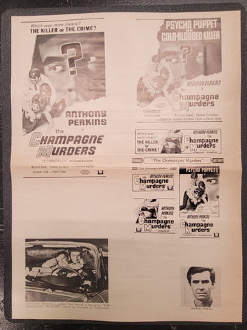 "Champagne Murders" Original Movie Ad Clip Art Print