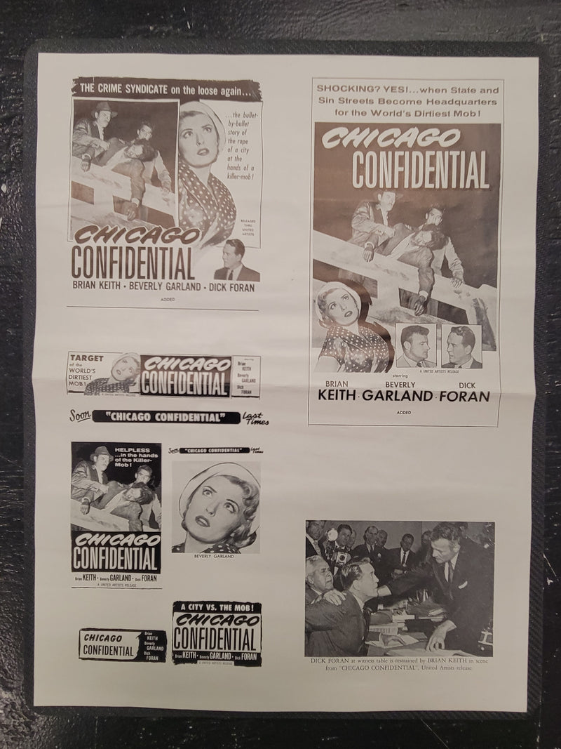 "Chicago Confidential" Original Movie Ad Clip Art Print