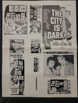 "The City Is Dark (Crime Wave)" Original Movie Ad Mat Mold and Ad Clip Art Print