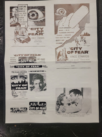 "City Of Fear (1959)" Original Movie Ad Clip Art Print