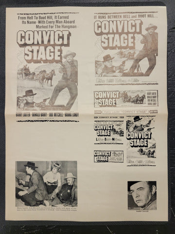 "Convict Stage" Original Movie Ad Clip Art Print