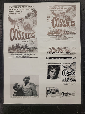 "The Cossacks" Original Movie Ad Clip Art Print