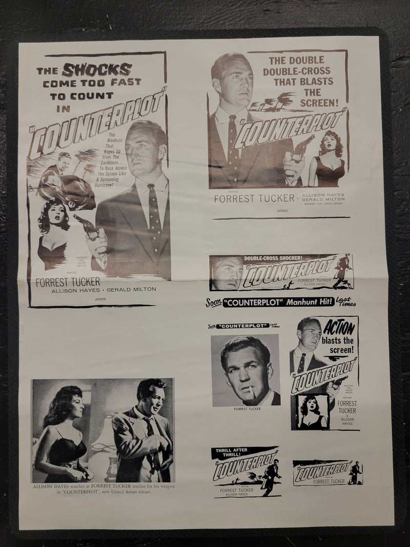 "Counterplot" Original Movie Ad Mat Mold and Ad Clip Art Print
