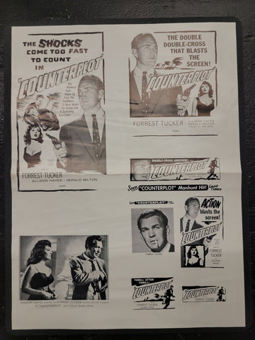 "Counterplot" Original Movie Ad Mat Mold and Ad Clip Art Print