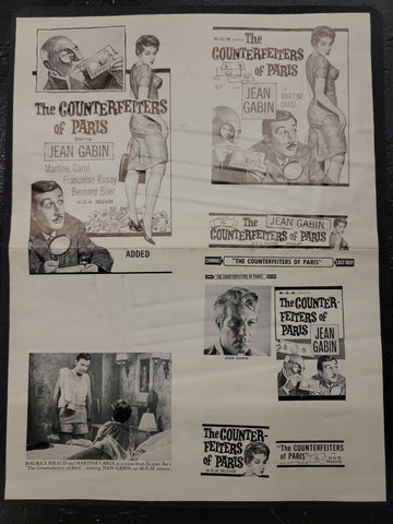 "The Counterfeiters of Paris" Original Movie Ad Clip Art Print