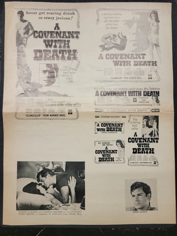 "A Covenant With Death" Original Movie Ad Clip Art Print