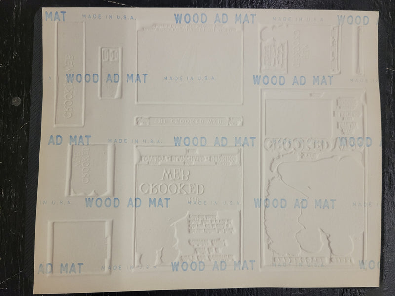 "The Crooked Web" Original Movie Ad Mat Mold and Ad Clip Art Print