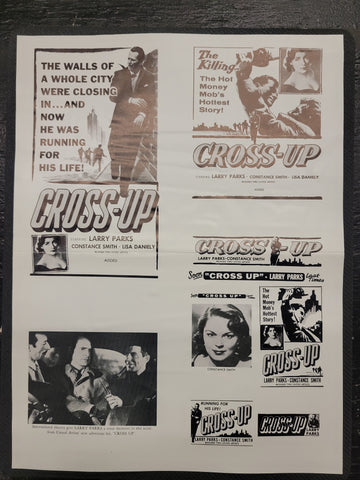 "Cross-Up" Original Movie Ad Mat Mold and Ad Clip Art Print