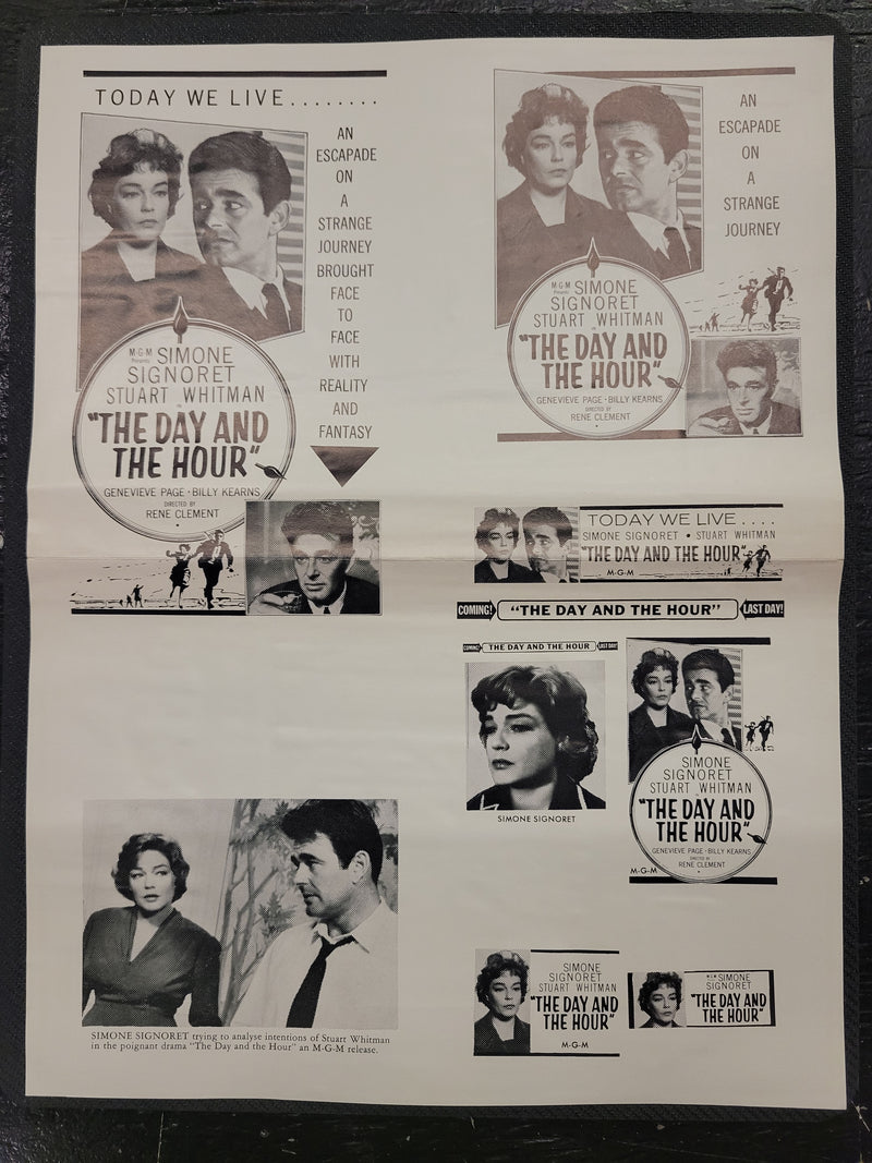 "The Day And The Hour" Original Movie Ad Mat Mold and Ad Clip Art Print