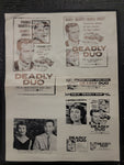 "Deadly Duo" Original Movie Ad Clip Art Print