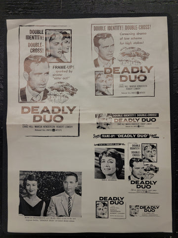 "Deadly Duo" Original Movie Ad Clip Art Print