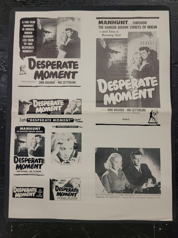 "Desperate Moment" Original Movie Ad Clip Art Print