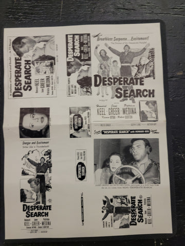 "Desperate Search" Original Movie Ad Clip Art Print