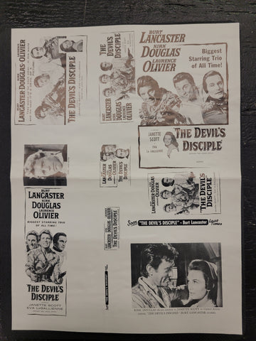 "The Devil's Disciple" Original Movie Ad Clip Art Print