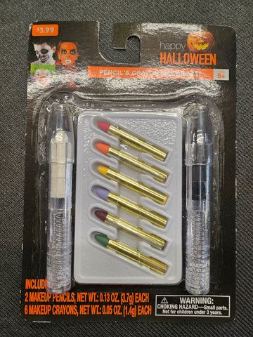 Halloween Pencil and Crayon Make Up Kit