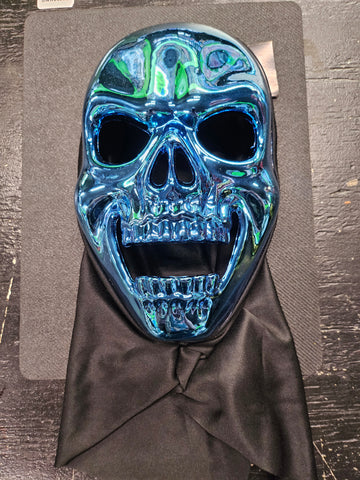 Blue Plastic And Cloth mask