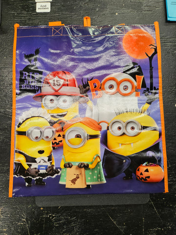 Costumed Minions trick or treat bag
