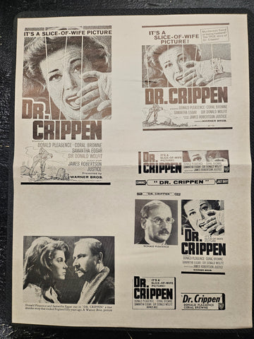 "Dr. Crippen" Original Movie Ad Clip Art Print