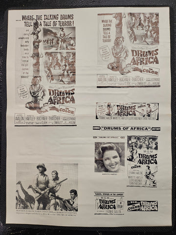 "Drums Of Africa" Original Movie Ad Clip Art Print