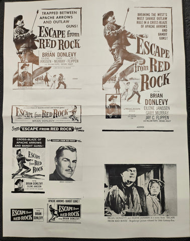 "Escape From Red Rock" Original Movie Ad Clip Art Print