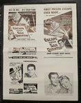 "Escape From San Quentin" Original Movie Ad Mat Mold and Ad Clip Art Print