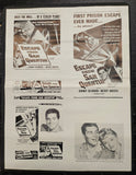 "Escape From San Quentin" Original Movie Ad Mat Mold and Ad Clip Art Print