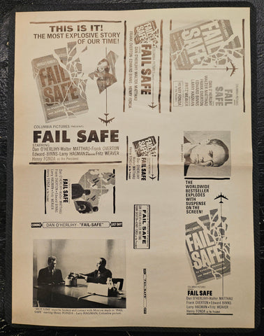 "Fail Safe" Original Movie Ad Clip Art Print