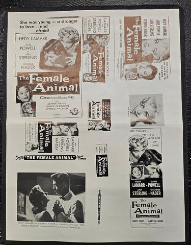 "The Female Animal" Original Movie Ad Clip Art Print