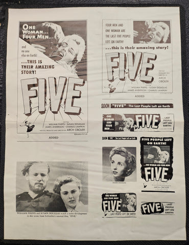 "Five" Original Movie Ad Clip Art Print