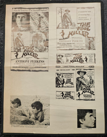 "The Fool Killer" Original Movie Ad Mat Mold and Ad Clip Art Print